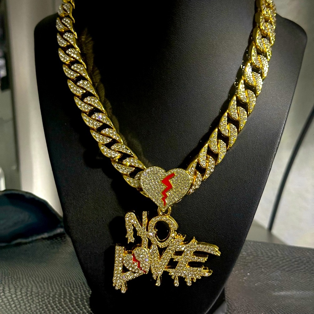 Unisex Men Women Girl Boy 2 Piece Necklace set